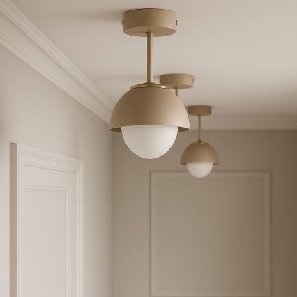 Brilagi - prigludęs lubinis šviestuvas COSMO 1xE27/60W/230V smėlinė/auksinė