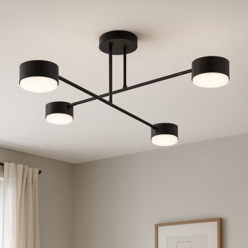 Brilagi - Prigludęs lubinis šviestuvas MONO 4xGX53/12W/230V juodas