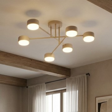 Brilagi - Prigludęs lubinis šviestuvas MONO 6xGX53/12W/230V smėlio spalvos