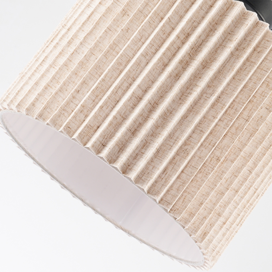 Brilagi - Prigludęs lubinis šviestuvas NORDIC WAVE 1xE27/15W/230V skersm. 32 cm lino/juoda