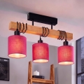 BRILAGI - Prigludęs lubinis šviestuvas NUBILA 3xE27/60W/230V pušinis/rožinis