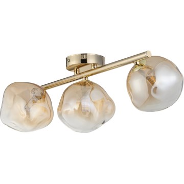 Brilagi - Prigludęs lubinis šviestuvas VULCANO 3xG9/8W/230V auksinis/dūminis smėlio atspalvis