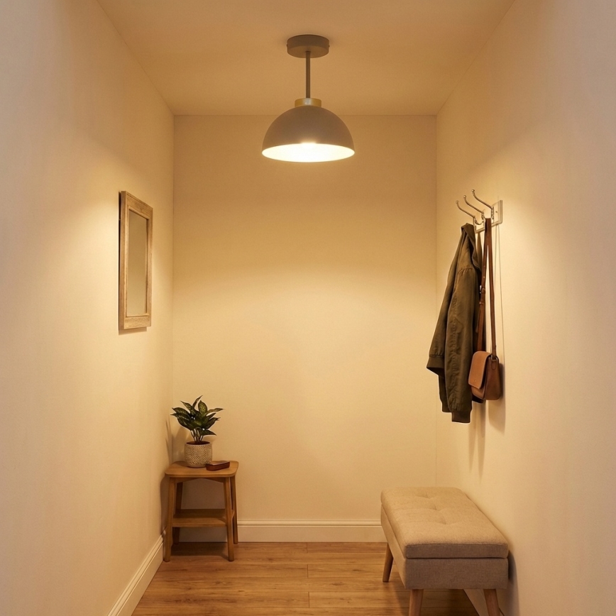 Brilagi - prigludęs lubų šviestuvas 1xE27/60W/230V smėlinis/auksinis