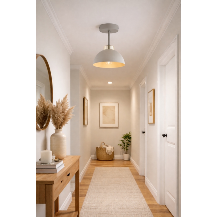 Brilagi - prigludęs lubų šviestuvas 1xE27/60W/230V smėlinis/auksinis