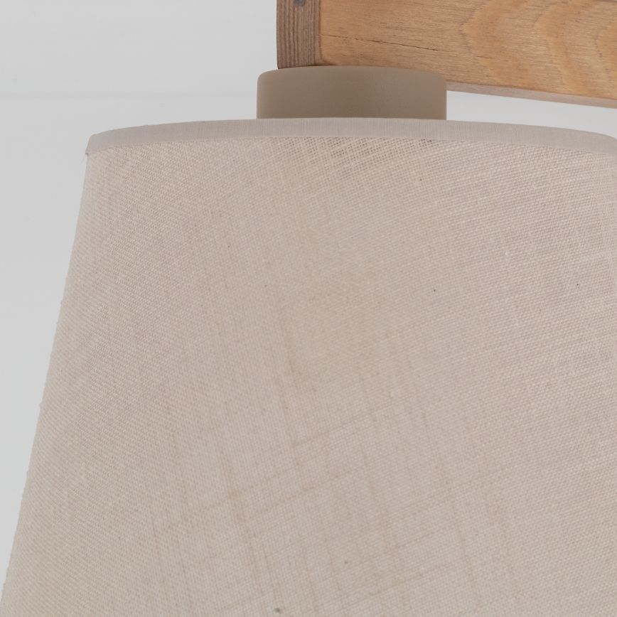 Brilagi - Prigludęs lubų šviestuvas LATTE SABIA 3xE27/15W/230V pušis/bėžinė