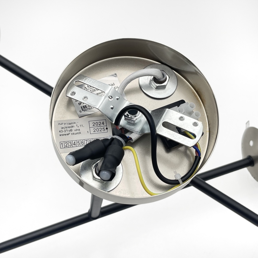 Brilagi - Prigludęs lubų šviestuvas MALIVA 4xE14/15W/230V matinis chromas/dūminis