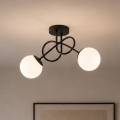 Brilagi - Prigludęs lubų šviestuvas MILO 2xE27/60W/230V juoda