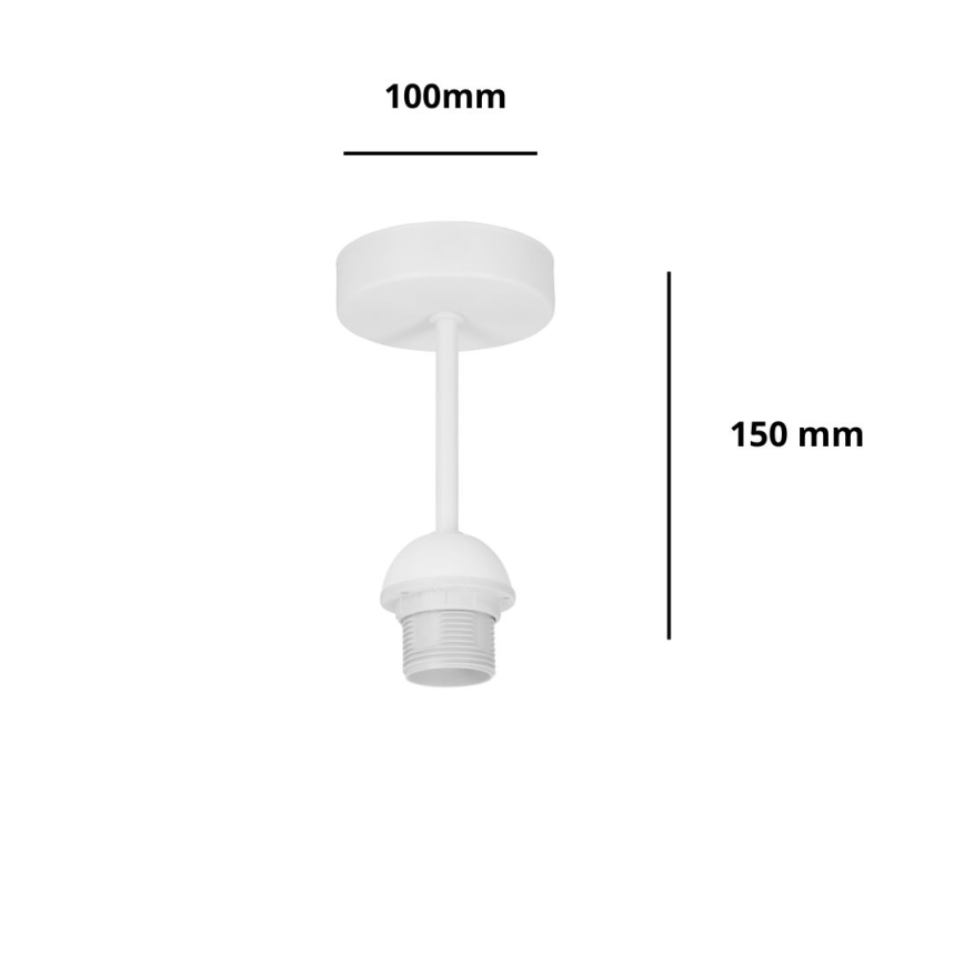 Brilagi - Prigludęs lubų šviestuvas PARTY 1xE27/60W/230V skersmuo 10 cm baltas