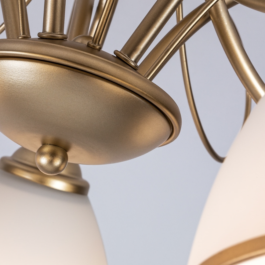 Brilagi - Prigludęs prie lubų šviestuvas FRED 5xE27/60W/230V Ø 59 cm auksinis