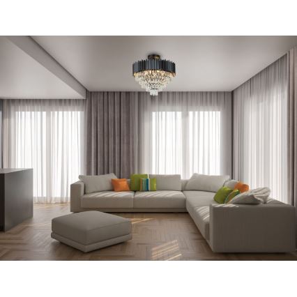 Brilagi - Prigludęs sietynas CARLOS 9xE14/40W/230V Ø 60 cm