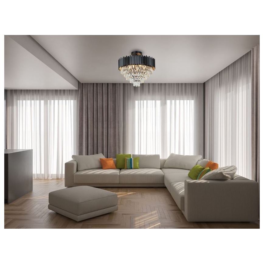 Brilagi - Prigludęs sietynas CARLOS 9xE14/40W/230V Ø 60 cm