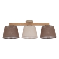 Brilagi - Prigludęs šviestuvas LATTE SABIA 3xE27/15W/230V pušis/mišrus
