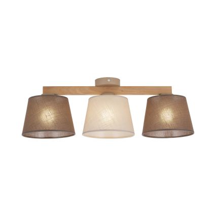 Brilagi - Prigludęs šviestuvas LATTE SABIA 3xE27/15W/230V pušis/mišrus