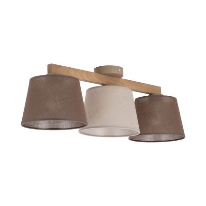 Brilagi - Prigludęs šviestuvas LATTE SABIA 3xE27/60W/230V pušis/mišrus