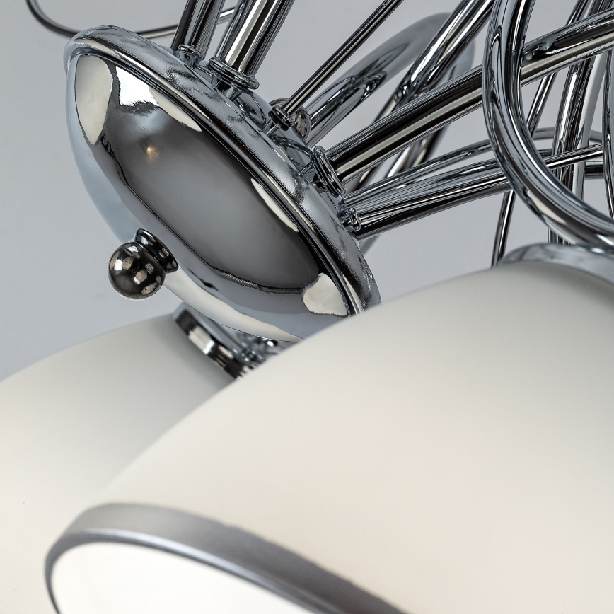 Brilagi - Prigludusi liustra FRED 5xE27/60W/230V skersmuo 59 cm blizgus chromas