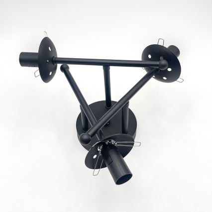 Brilagi - Prilimptas lubinis šviestuvas MALIVA 3xE14/15W/230V juodas/dūminis