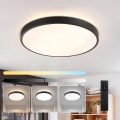 Brilagi - pritemdomas LED lubinis šviestuvas GLASS POOL DOUBLE LED/60W/230V 3000-6000K 50 cm juodas + nuotolinis pultas