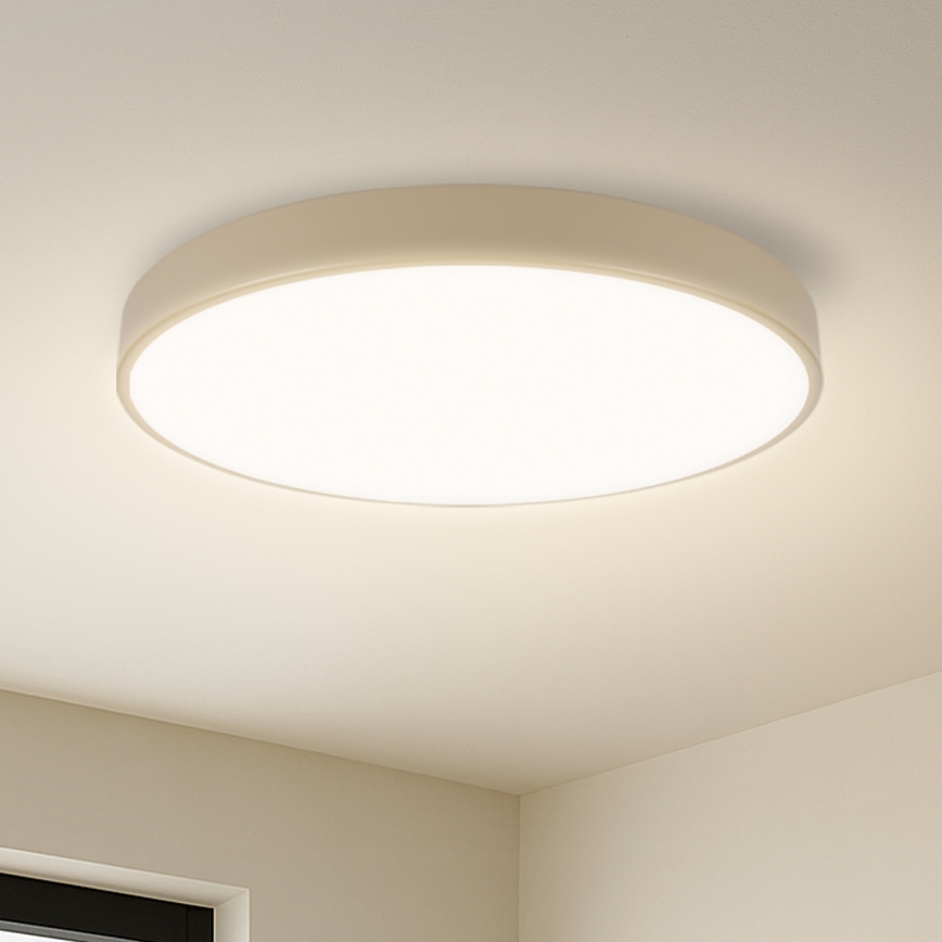 Brilagi - dimeriuojamas LED lubinis šviestuvas POOL SMART LED/60W/230V 3000-6000K skersmuo 50 cm Wi-Fi Tuya smėlinis + nuotolinio valdymo pultelis