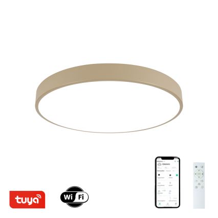 Brilagi - dimeriuojamas LED lubinis šviestuvas POOL SMART LED/60W/230V 3000-6000K skersmuo 50 cm Wi-Fi Tuya smėlinis + nuotolinio valdymo pultelis