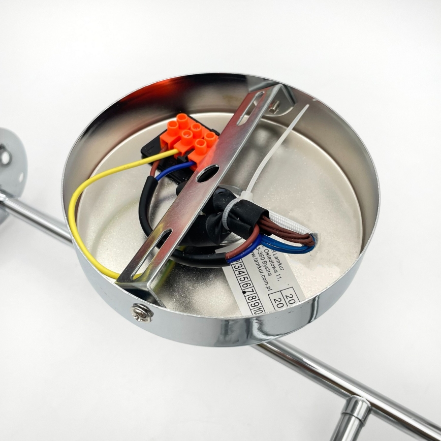 Brilagi - Pritvirtinamas prie lubų šviestuvas MALONY 4xE14/20W/230V blizgus chromas