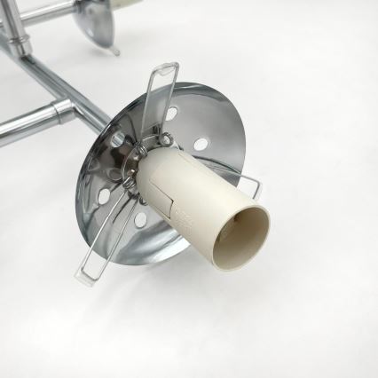 Brilagi - Pritvirtinamas prie lubų šviestuvas MALONY 4xE14/20W/230V blizgus chromas