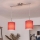 Brilagi - raudona LED liustra NUBILA su trosu 2xE27/60W/230V