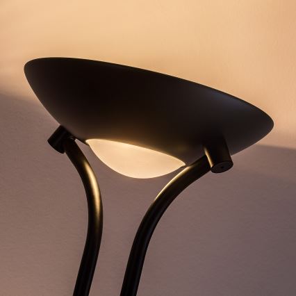 Brilagi - Reguliuojama grindų lempa SCARLETT 1xR7s/230W/230V + 1xG9/40W juoda