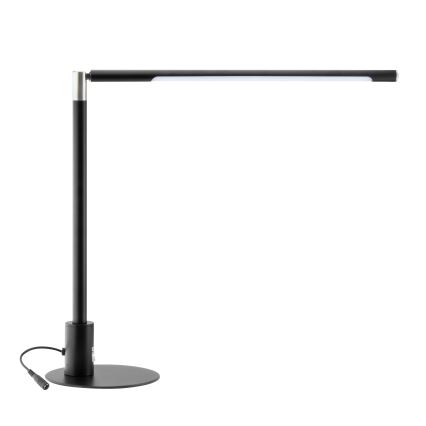 Brilagi - Dimeriuojama jutiklinė stalinė lempa su USB prievadais VARIO LED/7W/230V 3000-6500K CRI 96 juoda