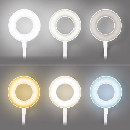 Brilagi - reguliuojama LED lempa su segtuku ORBELA LED/8W/5V 3000/4000/5000K balta