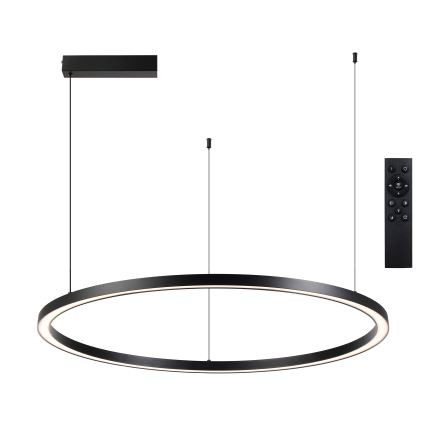 Brilagi - Dimeriuojamas LED pakabinamas šviestuvas ant troselio PORTOFINO LED/60W/230V 3000-6000K skersmuo 80 cm juodas + nuotolinis valdymas