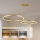 Brilagi - reguliuojama LED liustra ant laido PORTOFINO LED/98W/230V 3000-6000K auksinė + nuotolinis pultas