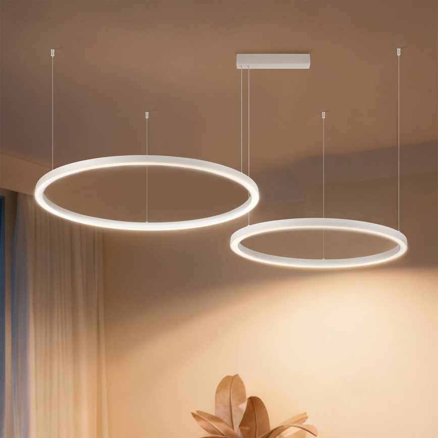 Brilagi - PORTOFINO LED dimeriuojamas pakabinamas šviestuvas ant laido LED/98W/230V 3000-6000K balta + nuotolinis valdymas