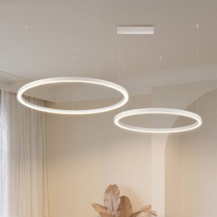 Brilagi - PORTOFINO LED dimeriuojamas pakabinamas šviestuvas ant laido LED/98W/230V 3000-6000K balta + nuotolinis valdymas