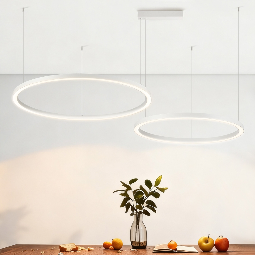 Brilagi - PORTOFINO LED dimeriuojamas pakabinamas šviestuvas ant laido LED/98W/230V 3000-6000K balta + nuotolinis valdymas