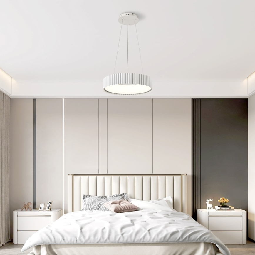 BRILAGI - Dimeriuojamas pakabinamas šviestuvas su laidu FALCON MODERN LED/30W/230V 3000-6000K skers. 40 cm balta + nuotolinis valdymas