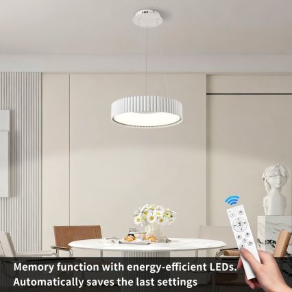 BRILAGI - Dimeriuojamas pakabinamas šviestuvas su laidu FALCON MODERN LED/30W/230V 3000-6000K skers. 40 cm balta + nuotolinis valdymas