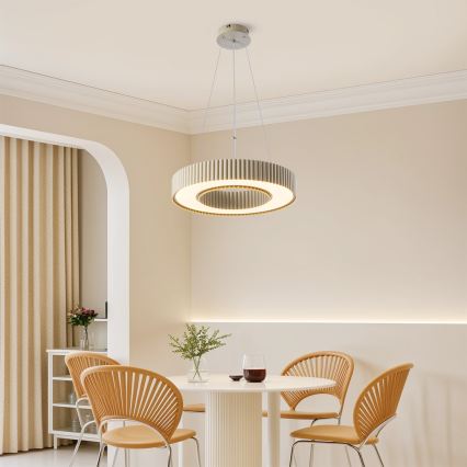 Brilagi - LED reguliuojamas pakabinamas šviestuvas ant laido LUMIX LED/48W/230V 3000-6000K smėlinis skersmuo 50 cm + nuotolinis valdymas