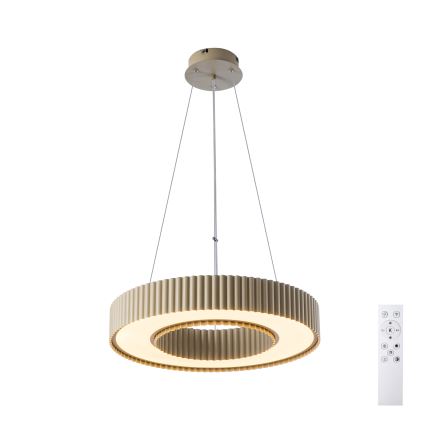 Brilagi - LED reguliuojamas pakabinamas šviestuvas ant laido LUMIX LED/48W/230V 3000-6000K smėlinis skersmuo 50 cm + nuotolinis valdymas