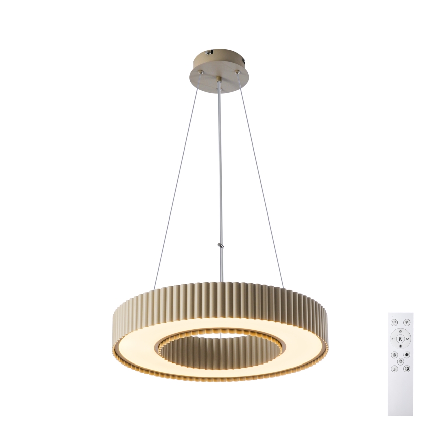 Brilagi - LED reguliuojamas pakabinamas šviestuvas ant laido LUMIX LED/48W/230V 3000-6000K smėlinis skersmuo 50 cm + nuotolinis valdymas