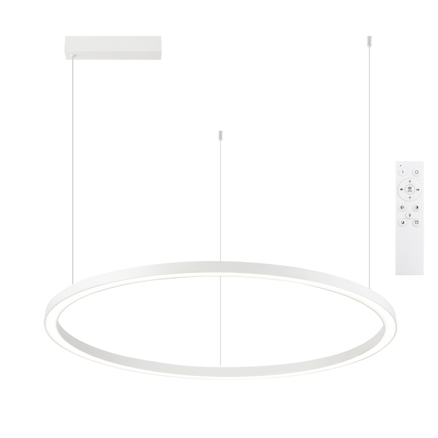 Brilagi - LED dimeriuojamas pakabinamas šviestuvas ant laido PORTOFINO LED/60W/230V 3000-6000K skers. 80 cm balta + nuotolinis valdymas