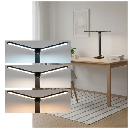 Brilagi - reguliuojama LED stalinė lempa MODO DUO LED/8W/5V 3000/4000/6500K juoda