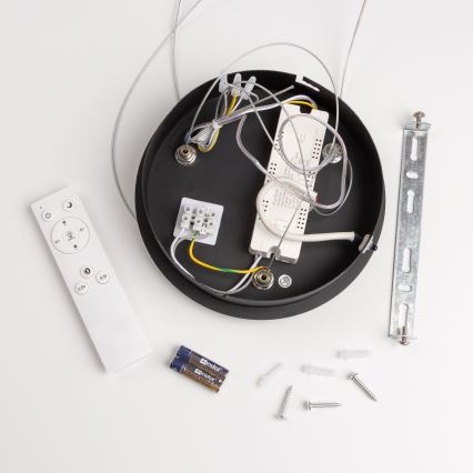 Brilagi - LED reguliuojamas pakabinamas šviestuvas ant laido FALCON LED/40W/230V 3000-6500K skers. 45 cm juodas + nuotolinis valdymas