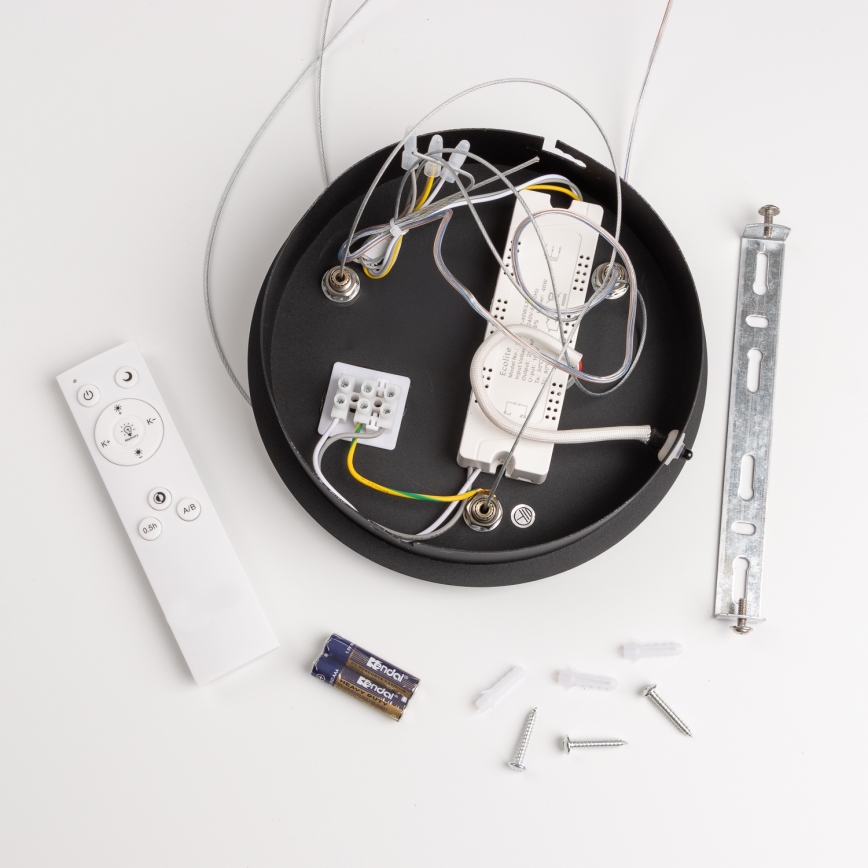 Brilagi - LED reguliuojamas pakabinamas šviestuvas ant laido FALCON LED/40W/230V 3000-6500K skers. 45 cm juodas + nuotolinis valdymas