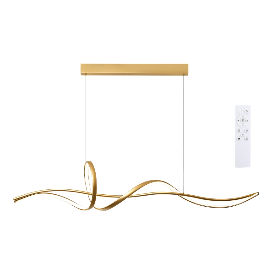 Brilagi - dimeriuojamas pakabinamas LED šviestuvas ant troselio SIGNATURE LED/55W/230V 3000-6000K 120x23 cm auksinis + nuotolinis valdymas
