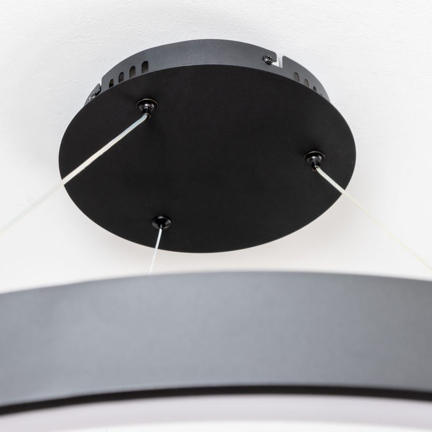 Brilagi - LED reguliuojamas liustras ant laido FALCON II LED/108W/230V 3000-6500K skersmuo 80 cm juodas + nuotolinis valdymas