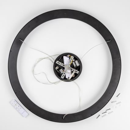 Brilagi - LED reguliuojamas liustras ant laido FALCON II LED/108W/230V 3000-6500K skersmuo 80 cm juodas + nuotolinis valdymas