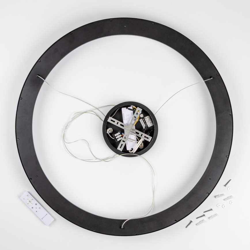 Brilagi - LED reguliuojamas liustras ant laido FALCON II LED/108W/230V 3000-6500K skersmuo 80 cm juodas + nuotolinis valdymas