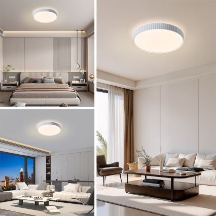 Brilagi - Dimeriuojamas LED lubinis šviestuvas CORVO LED/54W/230V 3000-6000K baltas, skersmuo 40 cm + nuotolinio valdymo pultas