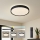 Brilagi - reguliuojamas LED lubinis šviestuvas CORVO LED/54W/230V 3000-6000K juodas skersmuo 40 cm + nuotolinis valdymas