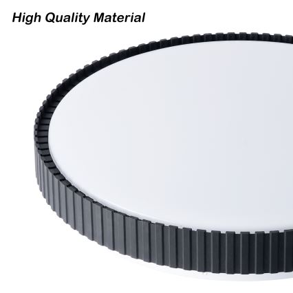 Brilagi - LED dimeriuojamas lubinis šviestuvas CORVO LED/72W/230V 3000-6000K juodas skersmuo 50 cm + su nuotoliniu valdymu